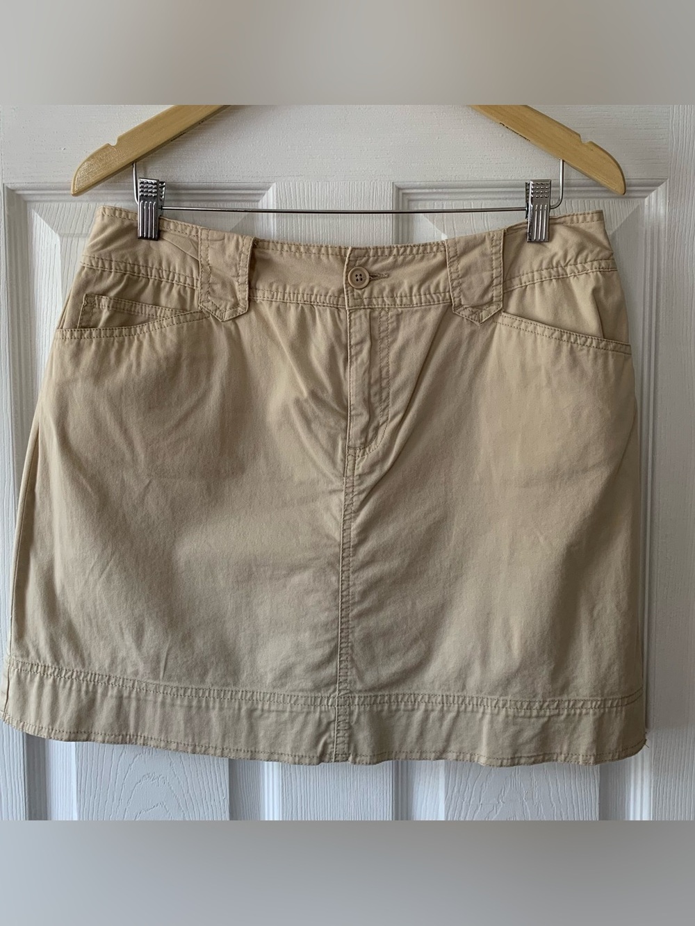 Ladies Tan Cotton Skort
